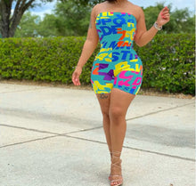 Load image into Gallery viewer, MultiColor Shorts Summer Jumper
