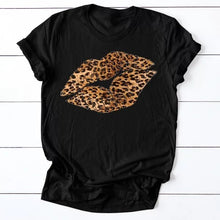 Load image into Gallery viewer, Leopard Print Lips Tee/Matching Belt
