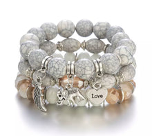 Load image into Gallery viewer, Wooded Bead Stack Bracelet
