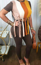 Load image into Gallery viewer, Stripped Tassel Two Piece Pants Set
