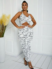 Load image into Gallery viewer, Newsprint Maxi Dress
