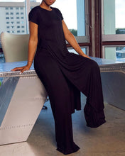 Load image into Gallery viewer, Short Sleeve Asymmetrical Top and Pants Set
